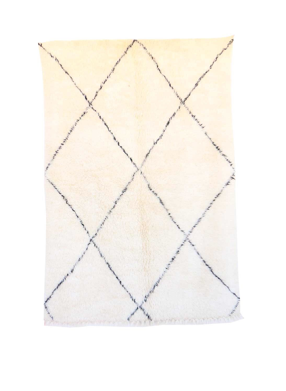 7'9" x 5'3" Moroccan Beni Ourain Rug