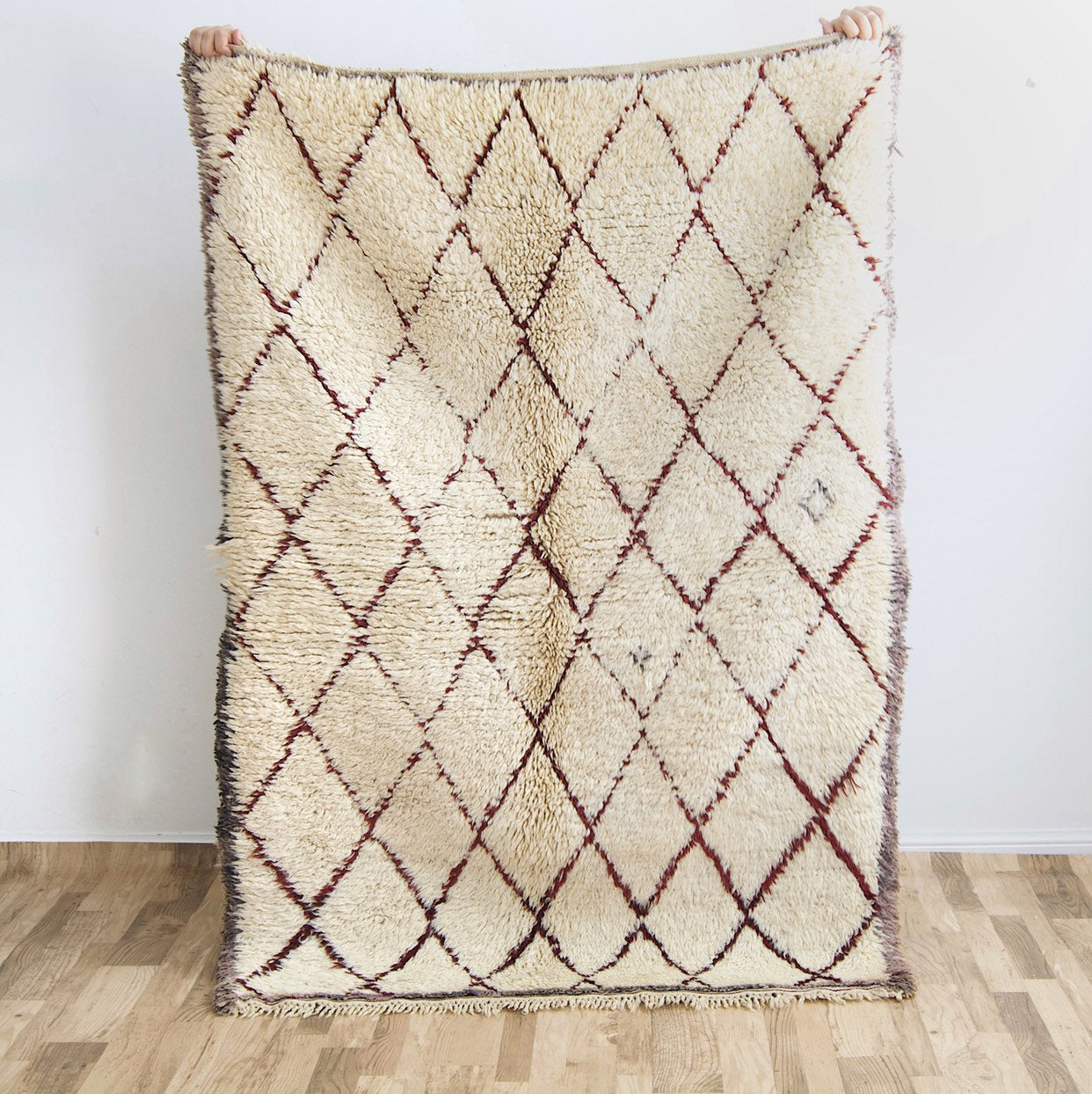 5'6"x 3'11" Moroccan Beni Ourain Rug