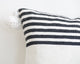 20"x20" Cotton Pom Pom Stripped Pillow Cover wih Tassels