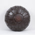moroccan pouf - dark brown