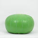 LEATHER MOROCCAN POUF, OTTOMAN, FOOTSTOOL - LIME GREEN