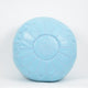 LEATHER MOROCCAN POUF, OTTOMAN, FOOTSTOOL - SKY BLUE