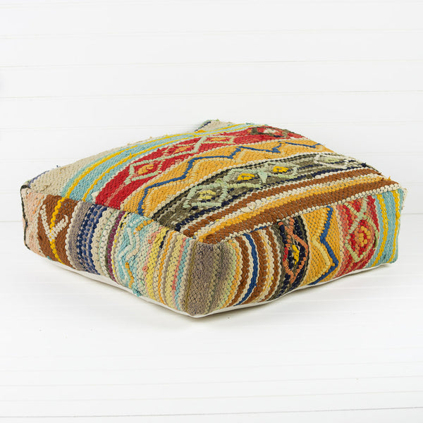 24''x24''x8'' Vintage Moroccan pouf
