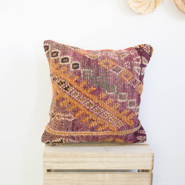 17" x 17" Vintage Moroccan pillow cover