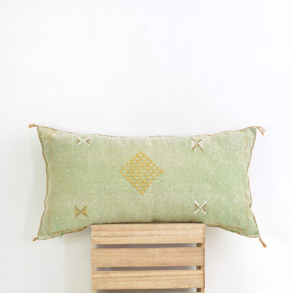 36"x21" XL Lumbar Vintage Sabra Cactus Cushion Cover