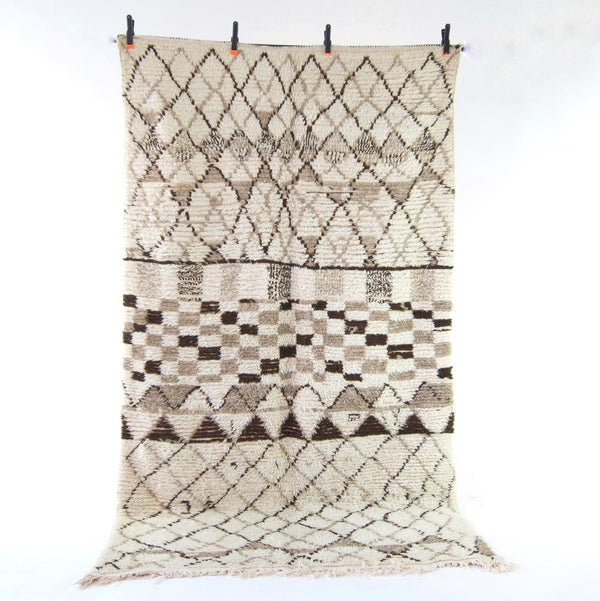7'3" x 4'1" Vintage Moroccan Azilal Rug