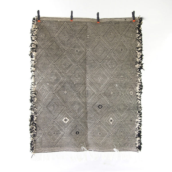 5'1" x 4'1" Vintage Moroccan Zanafi Rug