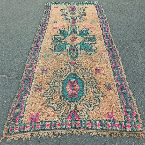 10'3"x4'2" Vintage Moroccan Beni Mguild Rug