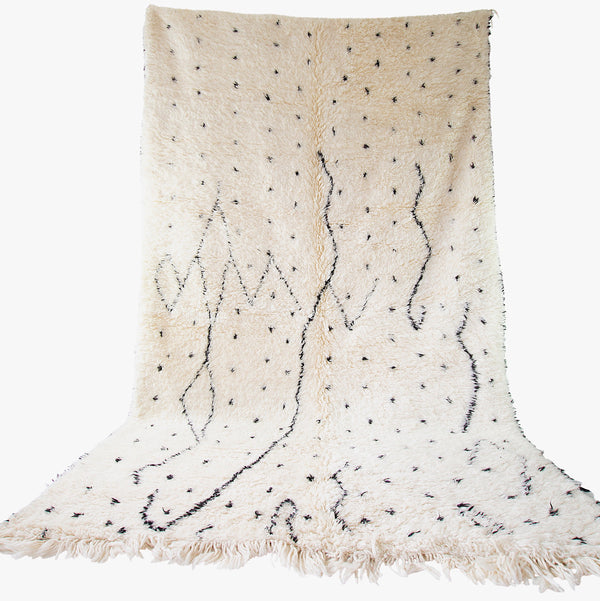 10'6" x 6'7" Moroccan Beni Ourain Rug
