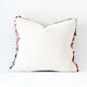 20”x20” Vintage Moroccan Cushion with pom poms - Boucherouite Pillow cover