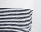 20"x20" Cotton Pom Pom Stripped Pillow Cover wih Tassels