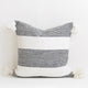 20"x20" Cotton Pom Pom Stripped Pillow Cover wih Tassels