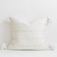 20"x20" Cotton Pom Pom Stripped Pillow Cover wih Tassels