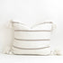 20"x20" Cotton Pom Pom Stripped Pillow Cover wih Tassels