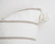 20"x20" Cotton Pom Pom Stripped Pillow Cover wih Tassels
